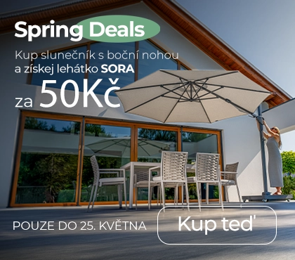 Lehátko SORA za 1 Kč při koupi slunečníku s boční nohou!