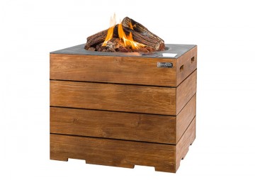 Čtvercové plynové ohniště Lounge&Dining 76x76x68cm