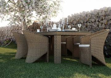 Zahradní stůl RAPALLO 160 cm royal písek