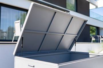 Balkonový úložný box CONTENITORE 160 cm šedy