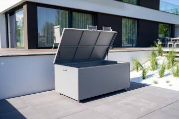 Balkonový úložný box CONTENITORE 160 cm šedy