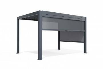Roleta PERARA  ANTRACIT / BÍLÁ 300 cm