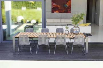 Zahradní stůl rozkládací RIALTO 163 cm bílá