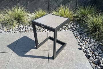 Zahradní stolek GRENADA antracit s šedým sklem 1327