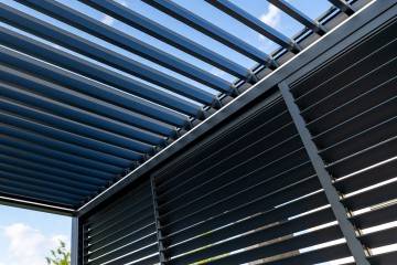 Pergola elektrická  PRIME s osvětlením - modulární 400 x 400