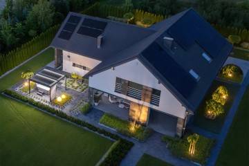 Pergola elektrická  PRIME s osvětlením - modulární 400 x 400