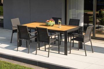 MURO ​​​​zahradní rozkládaný stůl 200 - 320 cm antracit