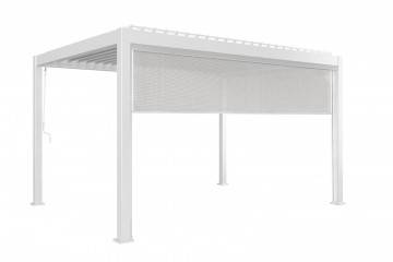 Hliníková pergola PERARA 400x300 bílá + 1 roleta 300 cm 1561 OUTLET