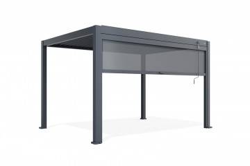 Roleta PERARA  ANTRACIT / BÍLÁ 400 cm