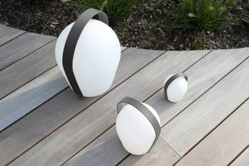 Zahradní lampa BOB L antracitová