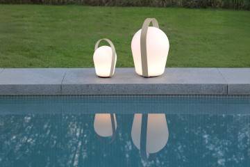 Zahradní lampa BOB S moka