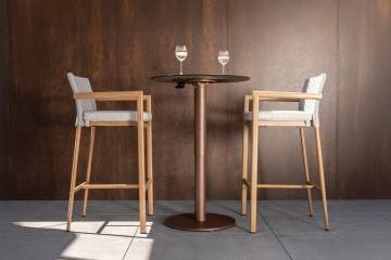 LOUNGE/ENJOY Výškově nastavitelnVýškově nastavitelný konferenční stolek , tmavě hnědá