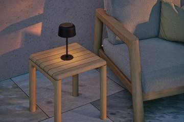 Solární lampa JAMES antracitová ⌀14x26cm