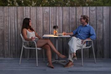 Solární lampa JAMES antracitová ⌀22x38cm