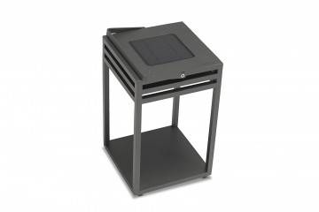 Solární lampa EMMA antracitová 25x25x40cm