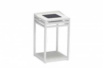 Solární lampa EMMA bílá 25x25x40cm