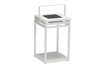 Solární lampa EMMA bílá 25x25x40cm