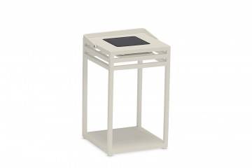 Solární lampa EMMA moka 25x25x40cm