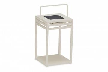 Solární lampa EMMA moka 25x25x40cm