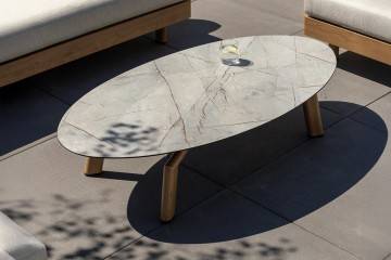 LOUNGE Oválný konferenční stolek